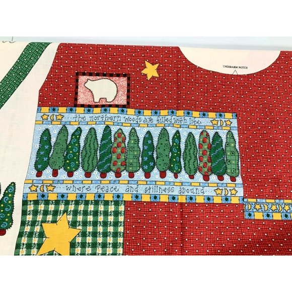 Northern Woods Vest Fabric Panel Sewing Pattern New Cut & Sew One Size Barn Farm - Picture 4 of 11